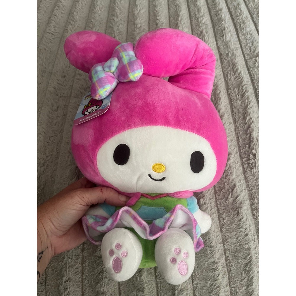 Sanrio My Melody Plush Hello Kitty and Friends Series 2 Jazwares Pink Plaid Bow